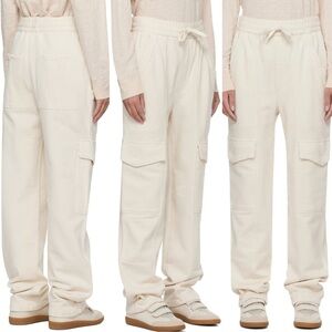 NWT ISABEL MARANT ETOILE Off-White Peorana Trousers Cargo Sweatpants